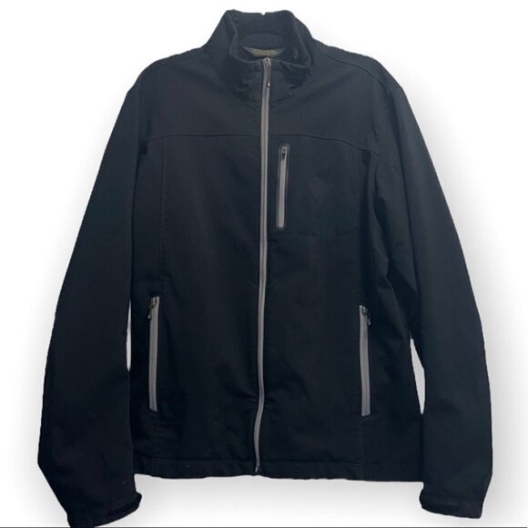 Eddie Bauer black lightweight zip up jacket size Tall L - Picture 1 of 13
